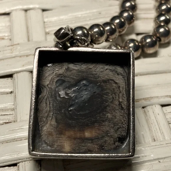 Vintage Silver Bead Shell/Pearl Necklace - Picture 7 of 9